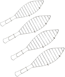 Primaster Fischbräter-Set Edelstahl 4 Stück 42 cm