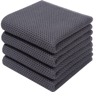 STILVORA Geschirrtuch 6-teiliges Küchentuch Set Mit Schlaufe 100% Baumwolle Geschirrtuch Set, (Handtücher 4er 34x73 cm oder 6er Set 34x34 cm, 4-tlg, Reinigungszubehör Reinigungstuch), 100 % Baumwolle Dick Weich saugstark langlebig