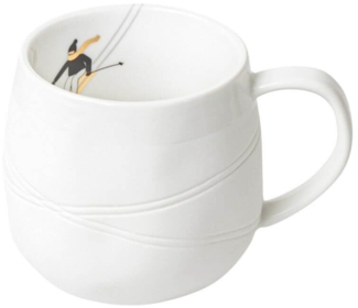 Schneetag. Tasse - Skifahren