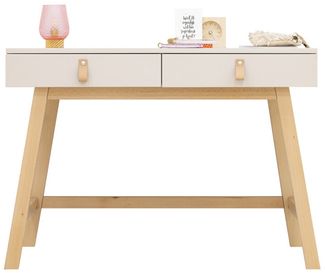 Bopita - Lines Schreibtisch - Dune/Natur Oatmeal - Material: MDF / Buche - Babypark. de