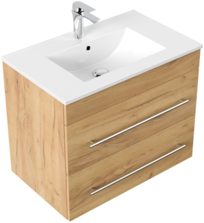 Badmöbel Casa Infinity 750 SoftClose eiche gold : Eiche Gold