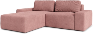 AX LIVING Sofa L Form Arkleton Ecksofa Modern Rosa 260 cm – Komfort & Stil L
