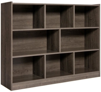 COSTWAY Kinderregal, mit 2 großen Fächern und 6 kleinen Fächern, 122x32x93cm