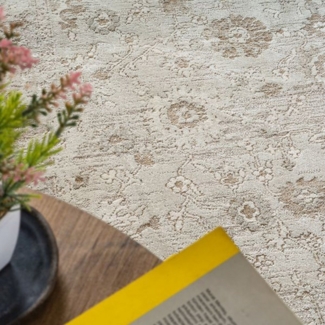 Carpetia Teppich Design-Teppich beige Vintage Look elegant für moderne Wohnräume, rechteckig