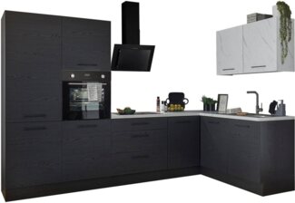 BASIC by Balculina Winkelküche Yorki, Stellmaße B/T 320x175/60 cm, wahlweise mit E-Geräten