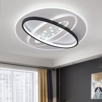 Natsen Deckenleuchte lampe LED Deckenlampe, 75W, 50x50x6 cm, Voll dimmbar, 3000K-6000K, Geeignet für Räume 10-15m², z. B. Wohnzimmer, Schlafzimmer, Küche usw.