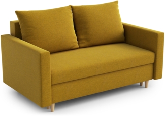 AX LIVING Sofa Modern Shurton 155 cm Senfgelb – Stilvolle 2-Sitzer