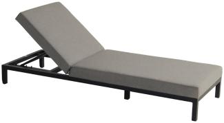 Gartenliege Eva Low Lounger (black / mid grey)