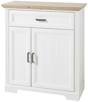 Schuhschrank Jena / Jasmin, Holzwerkstoff, Weiß, Holzfarben, 93 x 102 x 41 cm