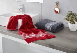 Dyckhoff Handtuch Set Oktoberfest, Frottier (Set, 3-St), Made in Germany (2 Handtücher, 1 Duschtuch)