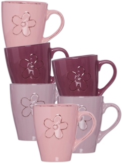 Ritzenhoff & Breker Flower Henkelbecher 360 ml 6er Set