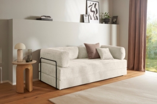 homsy by Ana Johnson Schlafsofa Folda, Dauerschläfer, Breite 206 cm, Liegefläche 181x198 cm, mit Bett-/Schlaffunktion, inkl. 1x Zierkissen, Tonnentaschenfederkern