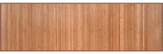 vidaXL Teppich Rechteckig Natur 60x200 cm Bambus 376835