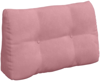 vidaXL Rücken Kissen Rosa 80 x 24 x 50 cm Samt 42014433