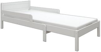 Home affaire Kinderbett Hero, Massivholzbett, ausziehbar von 140 bis 200 cm, FSC® (90cm Breite, 140-200cm Liegefläche), massive Kiefer, mit Lattenrost, zeitlose Optik, Rausfallschutz