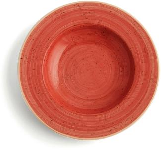 Suppenteller Ariane Terra aus Keramik Rot (Ø 26 cm) (6 Stück)
