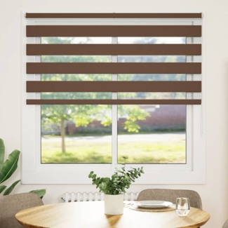 vidaXL Zebrarollo Braun 150x150 cm Stoffbreite 145,9 cm Polyester 4014349
