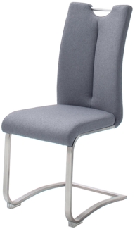 Schwingstuhl Miraflor / Artos, Webstoff, Grau, 45 x 102 x 58 cm