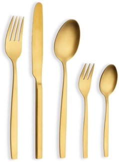 ECHTWERK Besteck-Set Tavira (30-tlg), 6 Personen, Edelstahl 18/10, Tafelbesteck, hochglänzend, PVD-beschichtet
