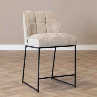 Bronx71 Barhocker Stoff Jelle taupe 70 cm