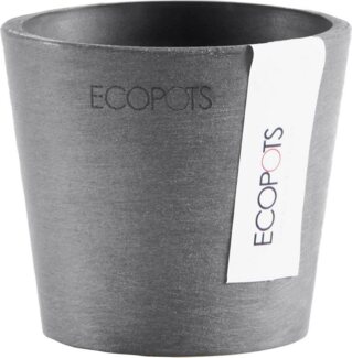 ECOPOTS Blumentopf AMSTERDAM Mini Grey, BxTxH: 8x8x7 cm