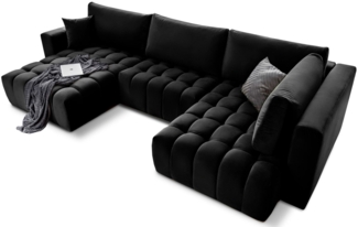 Eltap Bonito Ecksofa (Loco 10) Seite links, Schwarz, 175 x 92 x 350 cm