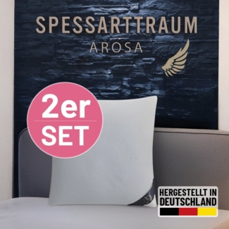 SPESSARTTRAUM 3-Kammer-Kopfkissen Arosa Sparset, Rückenschläfer, Seitenschläfer, Kissen 40x80, 80x80 cm & weitere Größen
