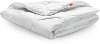 sleepling Bettdecke 200x200 cm, Sommerdecke, Sommerbettdecke leicht 200x200, Made in EU, Ökotex 100, Waschbar 60 Grad, 100% feine Mikrofaser, Basic 100