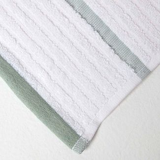 Homescapes Geschirrtuch 2er-Set Geschirrtücher weiß-grün, 100% Baumwolle