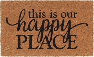 vidaXL Fußmatte Fußmatte Natur 45x75 cm Kokosfaser Getuftet, Rechteckig, Höhe: 1.6 mm