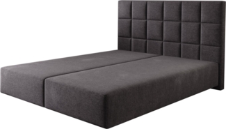 Boxspringgestell Dream-Fine 160x200 cm Mikrofaser Schwarz
