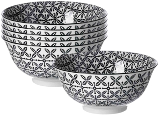 Ritzenhoff & Breker Takeo Leaves Müslischale ø 15,5 cm 6er Set - DS