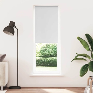 vidaXL Verdunkelungsrollo Weiß 85x210 cm Stoffbreite 80,7 cm Polyester 4011957