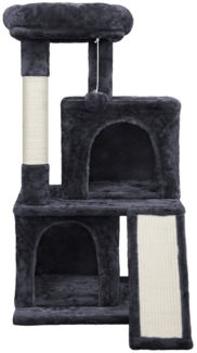 Yaheetech Kratzbaum Katzenbaum 91/106 cm (H), Kletterbaum 1 Aussichtsplattform & 2 Höhlen & 1 Abnehmbarer Plüschball