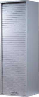 SIMMOB Rollladenschrank COOK124AL Küchenschrank Hochschrank Oberschrank mit Rollladentür Aluminium