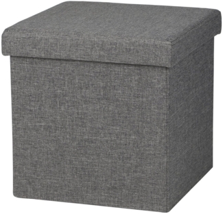 Urban Living Sitzwürfel Sitzhocker Sitzwürfel Aufbewahrungsbox Tissu, mit Stauraumfach hoher Sitzkomfort