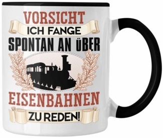 Trendation Tasse Eisenbahner Tasse Geschenk für Modelleisenbahn-Fans Geschenkidee Ich F