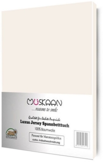Müskaan Spannbettlaken Jersey Spannbettlaken, Baumwolle, (1 Stück), mit Gummizug