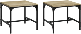 vidaXL Beistelltische 2 Stk. Sonoma-Eiche 40x40x35 cm Holzwerkstoff 819405