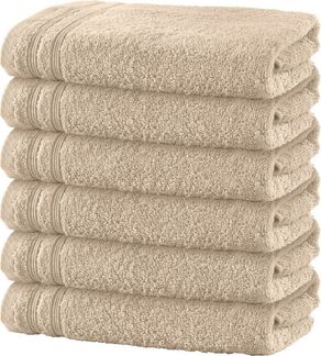 Erwin Müller Duschtuch Duschtuch "Heidelberg" 6er-Pack, Frottier, Walk-Frottier Uni