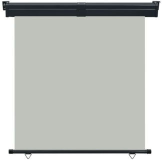 vidaXL Balkon-Seitenmarkise 165x250 cm Grau 48434