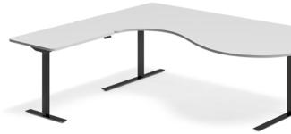 Hebe-/Senktisch DNA Lichtgrau 2000x2000 mm Links 3-Fuß/Alu Grau