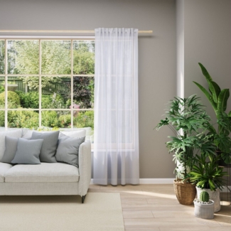 Neutex for you! Vorhang nach Maß EVA (1 St), Multifunktionsband, transparent, Uni-Voile mit elegantem Glanz