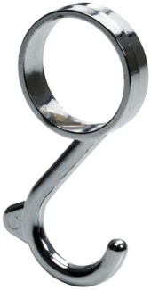 Hettich Kleiderhaken für Schrankrohre Stahl, verchromt, 2 Stück