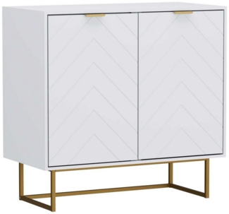 UEV Sideboard Kommode mit Türen Küchenschrank Mehrzweckschrank (Buffet, TV Board, Schrank für Wohnzimmer Esszimmer Flur Schlafzimmer), Schrank mit Füße,Aufbewahrungsschrank mit verstellbare Ablage