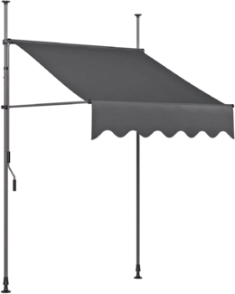 Klemmmarkise 200x300cm Markise Sonnenschutz Garten Outdoor Balkon Terrasse