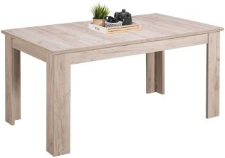 Homestyle4u ausziehbar Holztisch, Holz grau, 160x90 cm