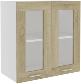 vidaXL Hängeglasschrank Lyon Sonoma-Eiche 60x31x60 cm Holzwerkstoff 802524