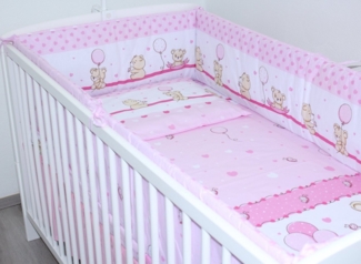 Primawela Babybettwäsche Baby Kinder Bettset- 3 teiliges mit 420 Nestchen Bettwäsche, 5 teilig