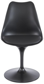 Vente-unique - Stuhl - Polypropylen, Kunstleder & Metall - Schwarz - XAFY